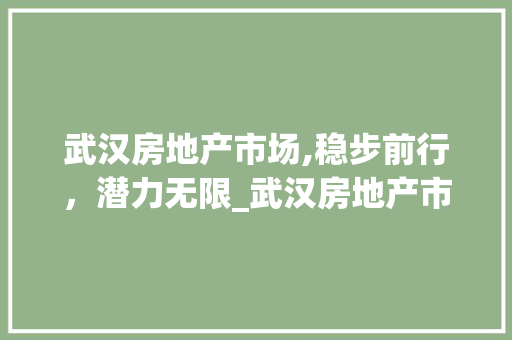 武汉房地产市场,稳步前行,潜力无限_武汉房地产市场趋势 武汉房地产市场,稳步前行,潜力无限_武汉房地产市场趋势