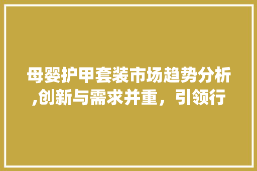 母婴护甲套装市场趋势分析,创新与需求并重,引领行业发展新风向_母婴护甲套装市场趋势分析 母婴护甲套装市场趋势分析,创新与需求并重,引领行业发展新风向_母婴护甲套装市场趋势分析