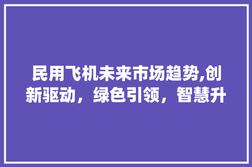 民用飞机未来市场趋势,创新驱动,绿色引领,智慧升级_民用飞机未来市场趋势 民用飞机未来市场趋势,创新驱动,绿色引领,智慧升级_民用飞机未来市场趋势