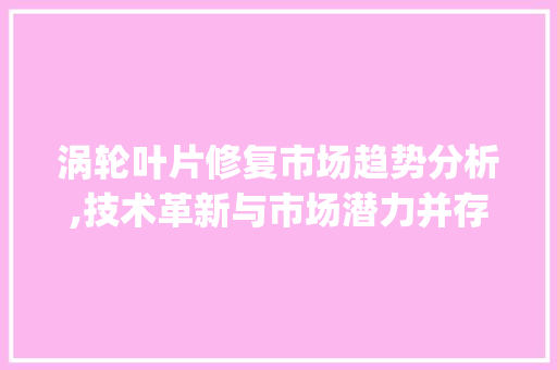 涡轮叶片修复市场趋势分析,技术革新与市场潜力并存_涡轮叶片修复市场趋势研究 涡轮叶片修复市场趋势分析,技术革新与市场潜力并存_涡轮叶片修复市场趋势研究