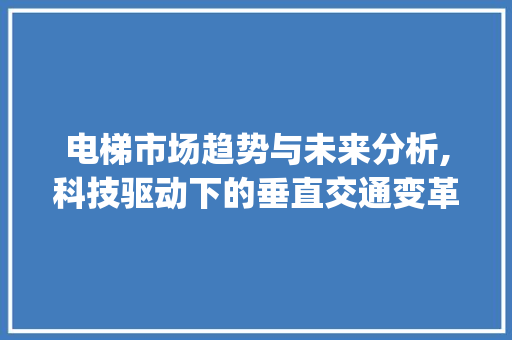 电梯市场趋势与未来分析,科技驱动下的垂直交通变革_电梯市场趋势与分析论文 电梯市场趋势与未来分析,科技驱动下的垂直交通变革_电梯市场趋势与分析论文