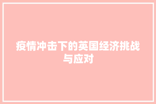 疫情冲击下的英国经济挑战与应对 疫情冲击下的英国经济挑战与应对