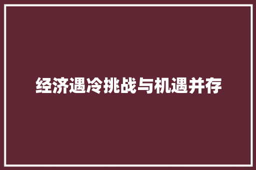经济遇冷挑战与机遇并存 经济遇冷挑战与机遇并存