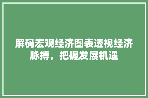 解码宏观经济图表透视经济脉搏,把握发展机遇 解码宏观经济图表透视经济脉搏,把握发展机遇