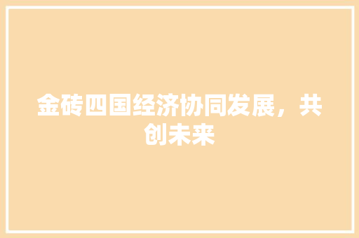 金砖四国经济协同发展，共创未来