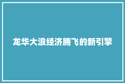 龙华大浪经济腾飞的新引擎 龙华大浪经济腾飞的新引擎