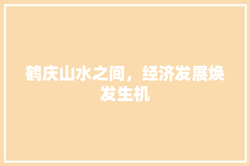 鹤庆山水之间,经济发展焕发生机 鹤庆山水之间,经济发展焕发生机