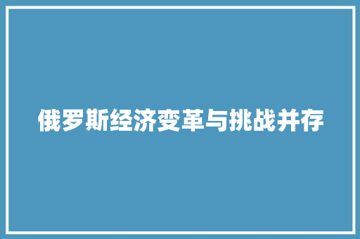 俄罗斯经济变革与挑战并存 俄罗斯经济变革与挑战并存