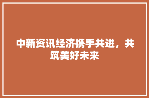 中新资讯经济携手共进,共筑美好未来 中新资讯经济携手共进,共筑美好未来