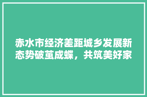 赤水市经济差距城乡发展新态势破茧成蝶,共筑美好家园 赤水市经济差距城乡发展新态势破茧成蝶,共筑美好家园