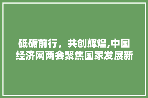 砥砺前行,共创辉煌,中国经济网两会聚焦国家发展新篇章 砥砺前行,共创辉煌,中国经济网两会聚焦国家发展新篇章