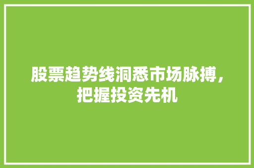 股票趋势线洞悉市场脉搏,把握投资先机 股票趋势线洞悉市场脉搏,把握投资先机