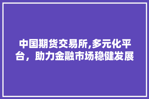中国期货交易所,多元化平台,助力金融市场稳健发展 中国期货交易所,多元化平台,助力金融市场稳健发展