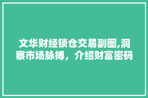 文华财经锁仓交易副图,洞察市场脉搏,介绍财富密码 文华财经锁仓交易副图,洞察市场脉搏,介绍财富密码