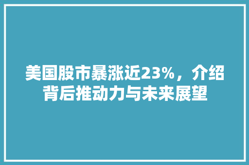 美国股市暴涨近23%，介绍背后推动力与未来展望