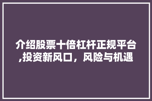 介绍股票十倍杠杆正规平台,投资新风口，风险与机遇并存