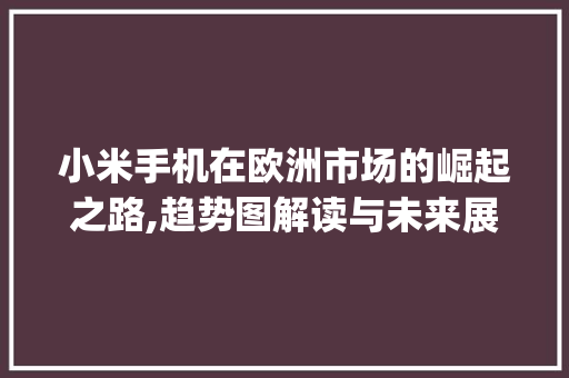 小米手机在欧洲市场的崛起之路,趋势图解读与未来展望_小米手机欧洲市场趋势图 小米手机在欧洲市场的崛起之路,趋势图解读与未来展望_小米手机欧洲市场趋势图